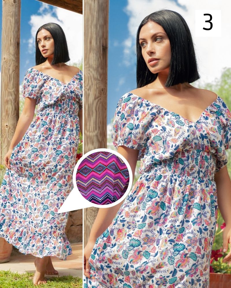 Abito lungo Tulum in polisilk Positano Beachwear