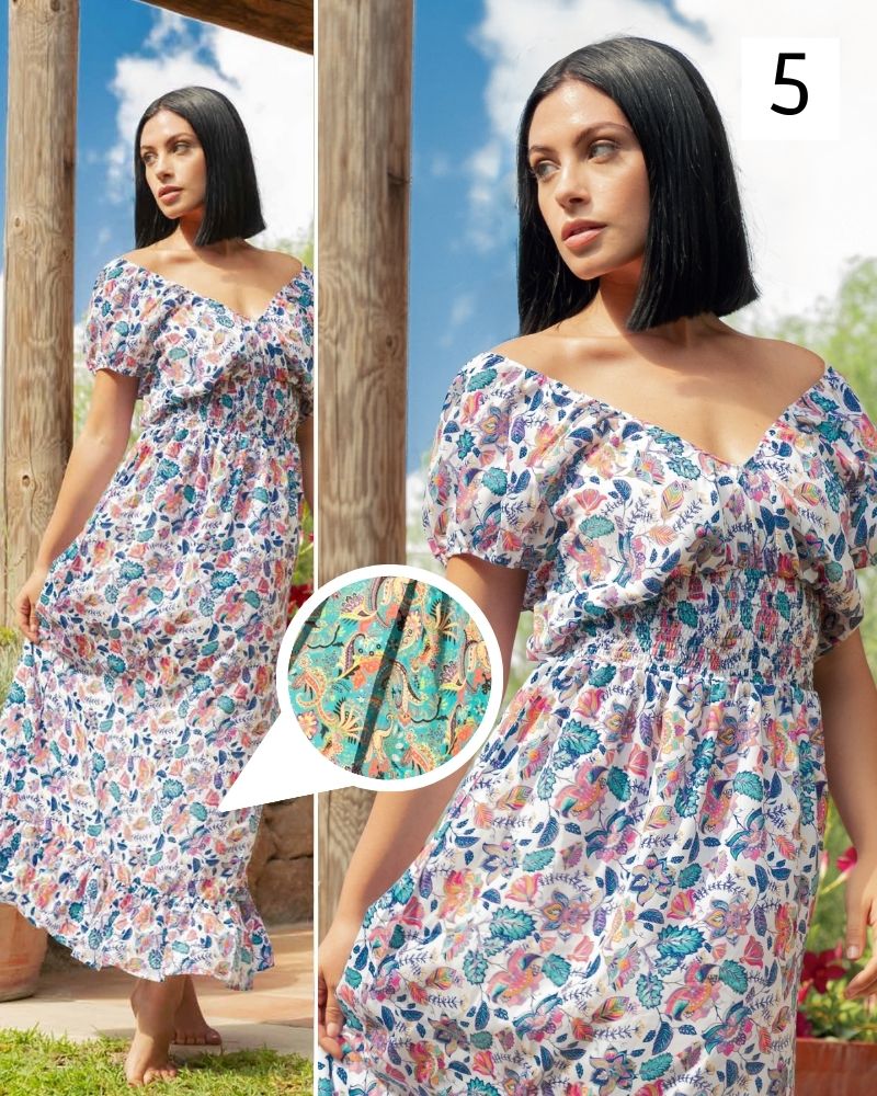 Abito lungo Tulum in polisilk Positano Beachwear