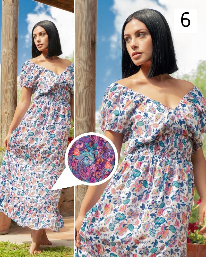 Abito lungo Tulum in polisilk Positano Beachwear