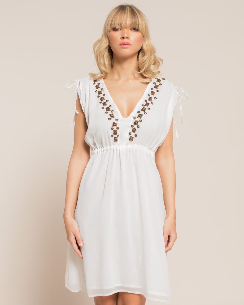 Milk and Honey chiffon kaftan
