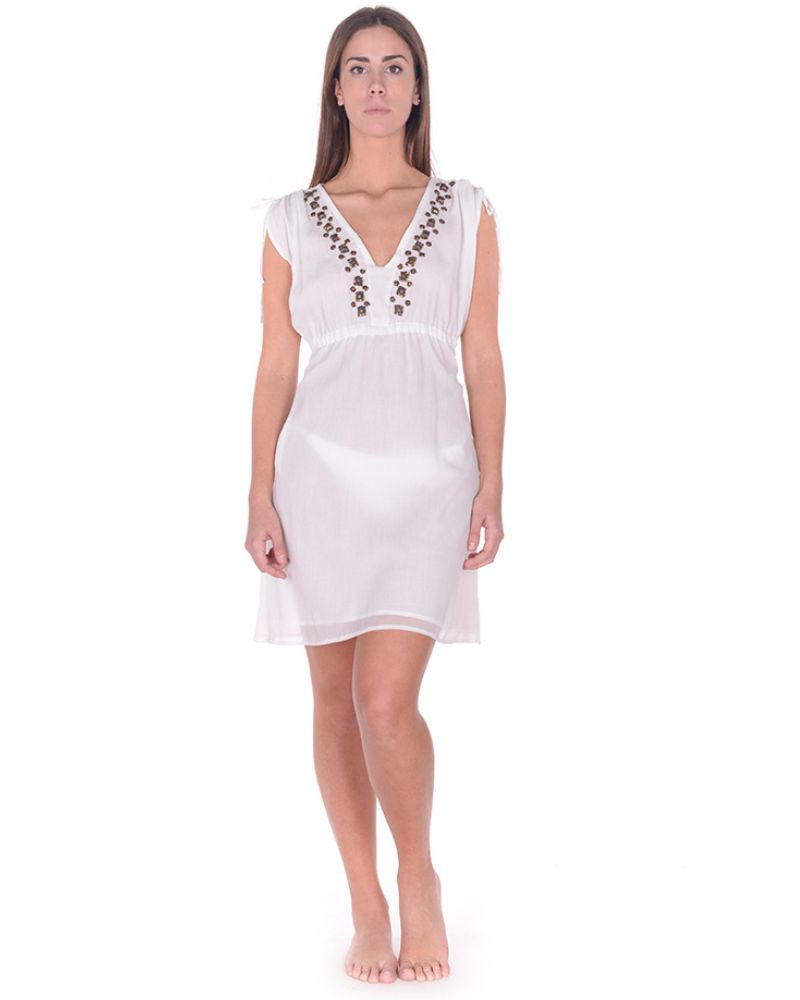Milk and Honey chiffon kaftan