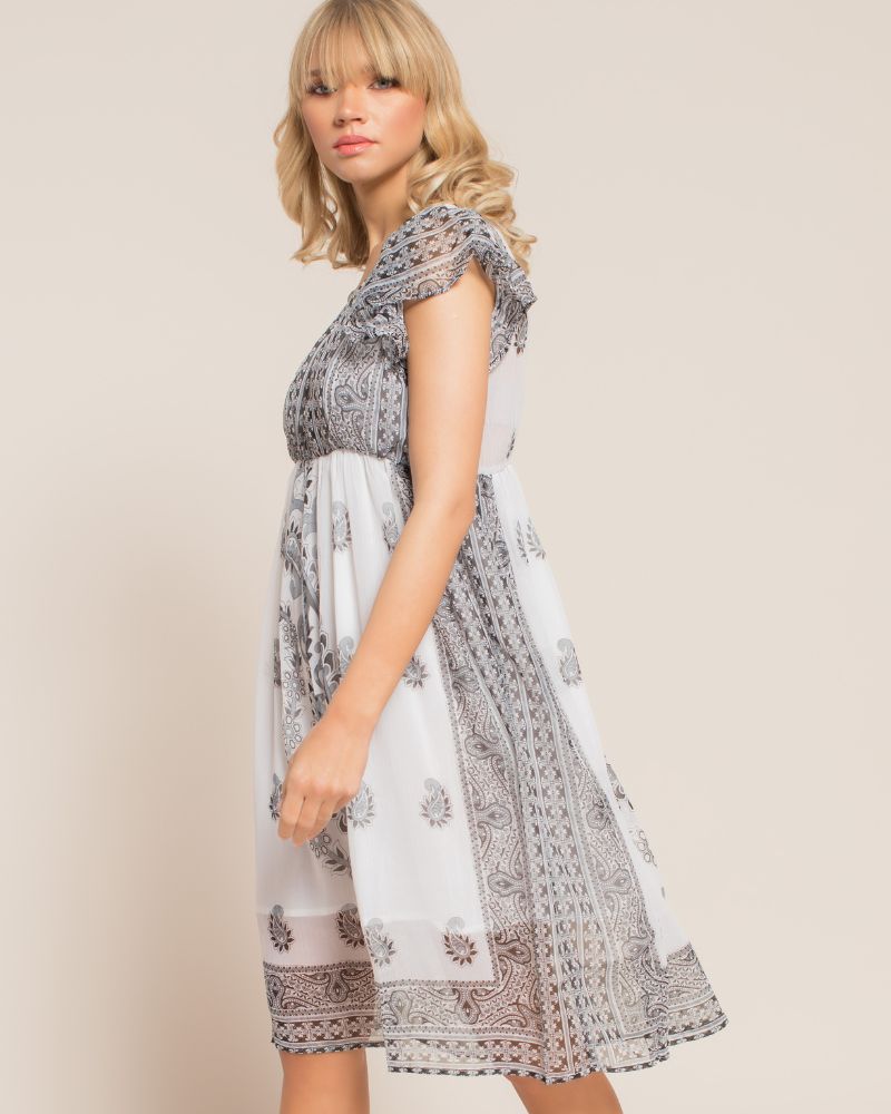 Kaftano in chiffon Milk and Honey