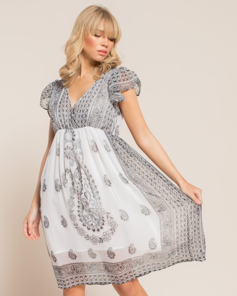 Kaftano in chiffon Milk and Honey