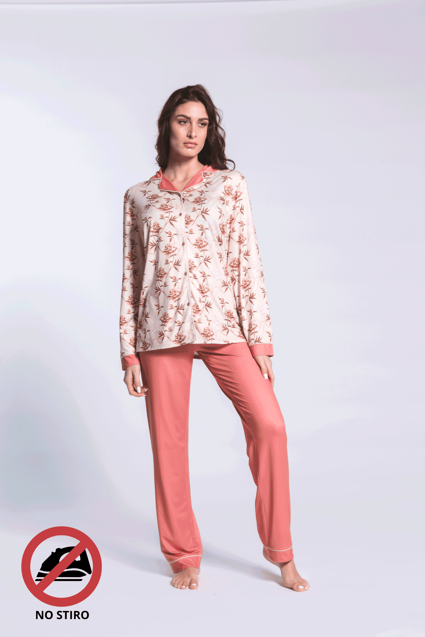 Pigiama donna milk silk aperto Ayla