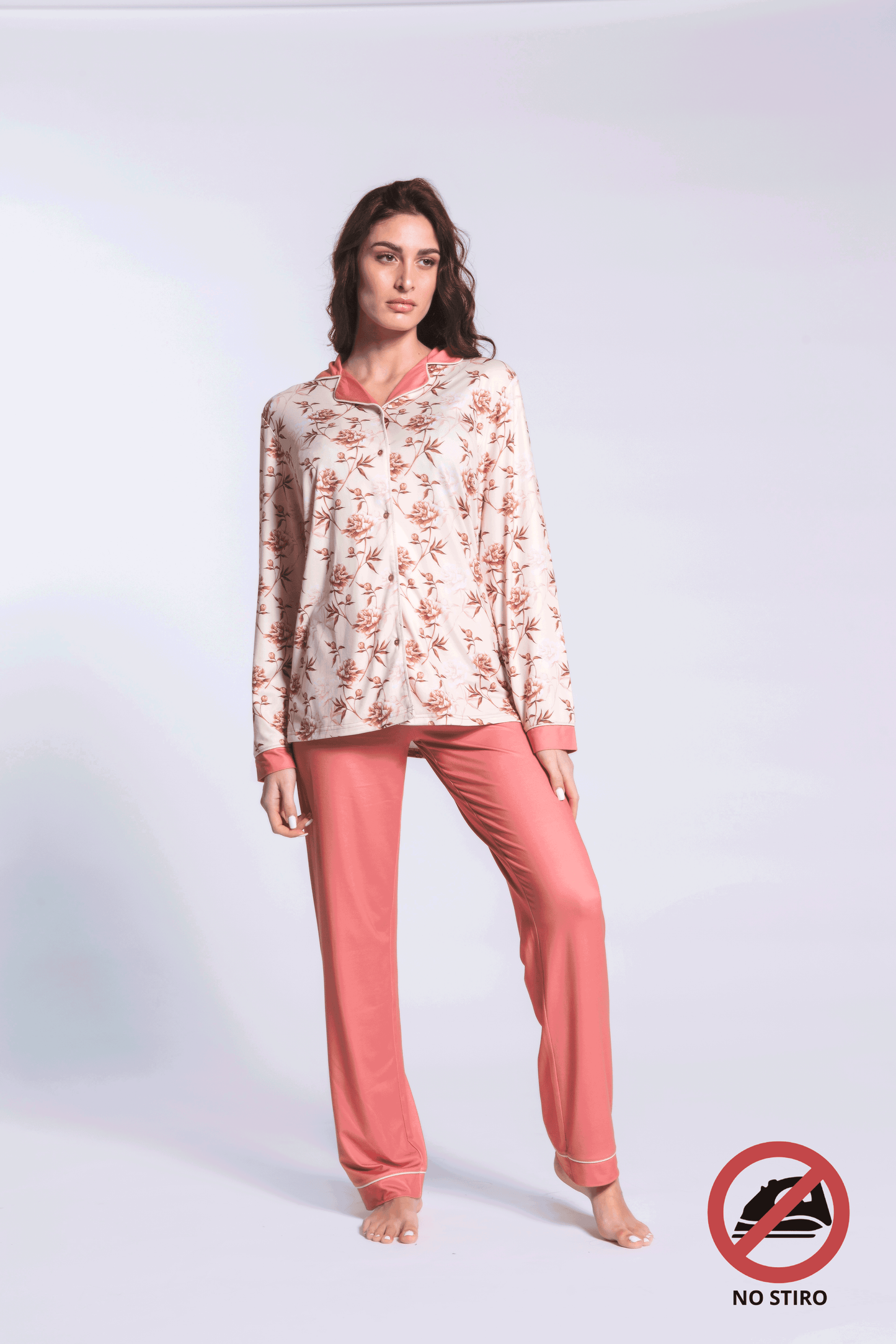 Pigiama donna milk silk aperto Ayla