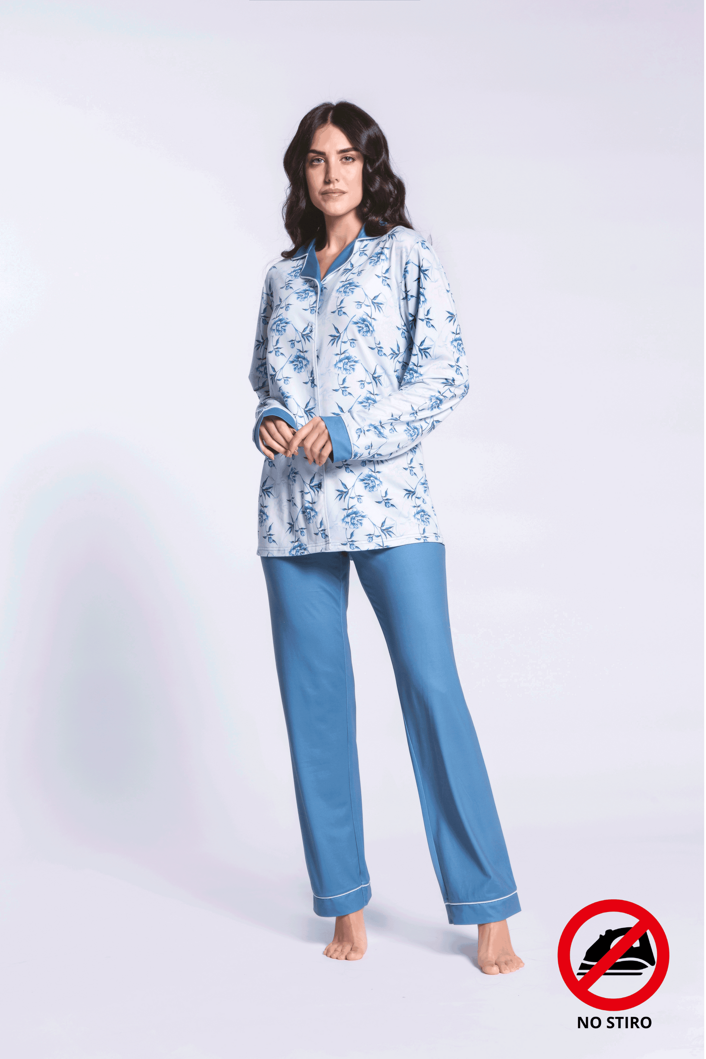 Pigiama donna milk silk aperto Ayla