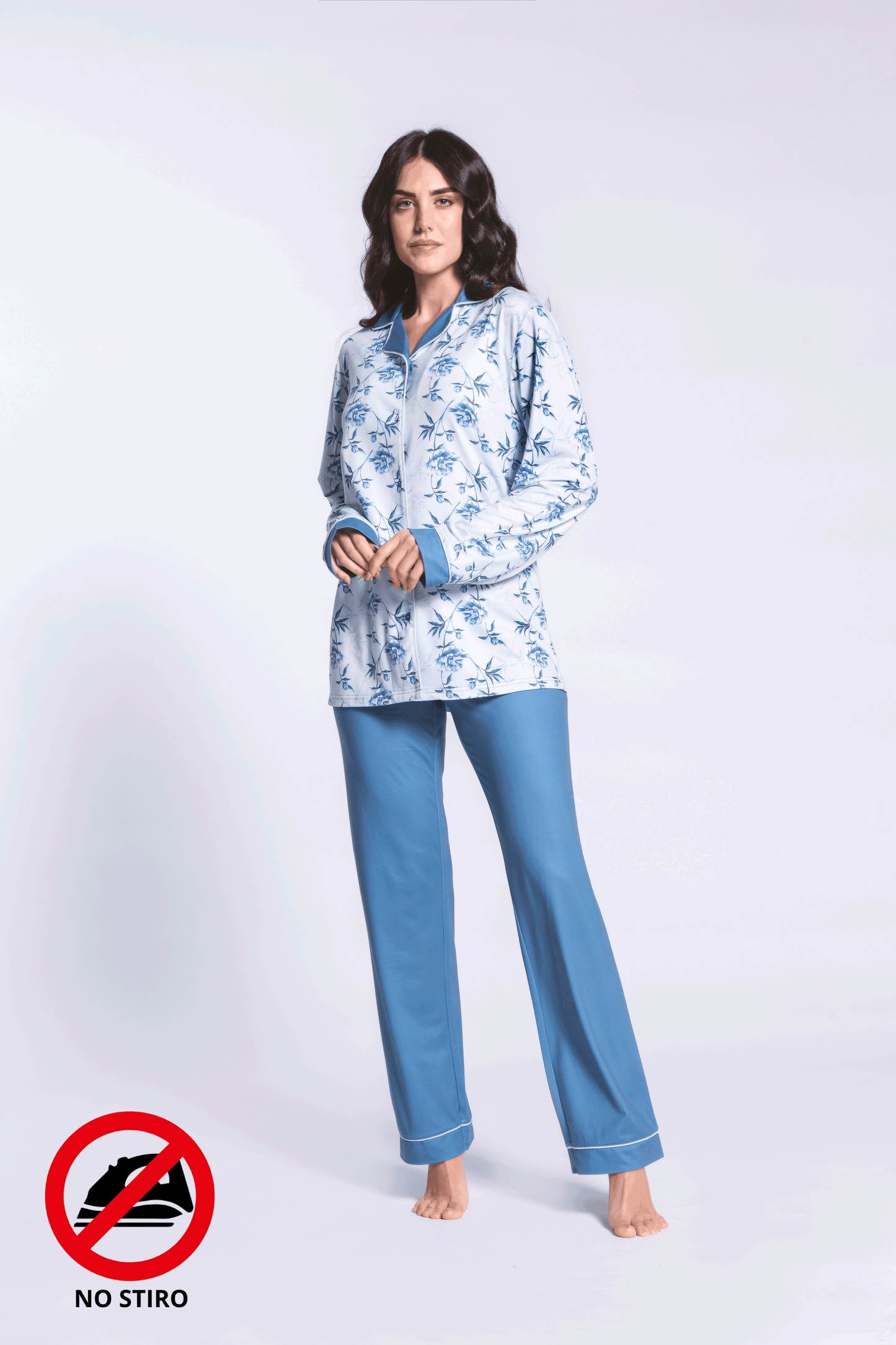 Pigiama donna milk silk aperto Ayla