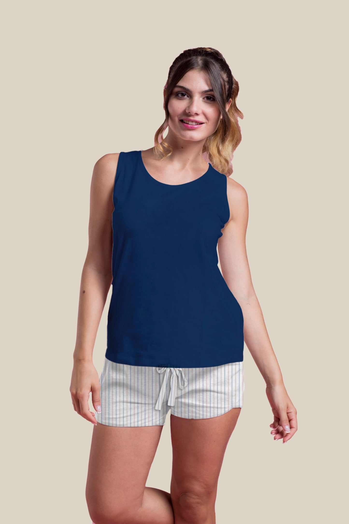 Pigiama Donna Estivo corto linea Stripes - ipigiami