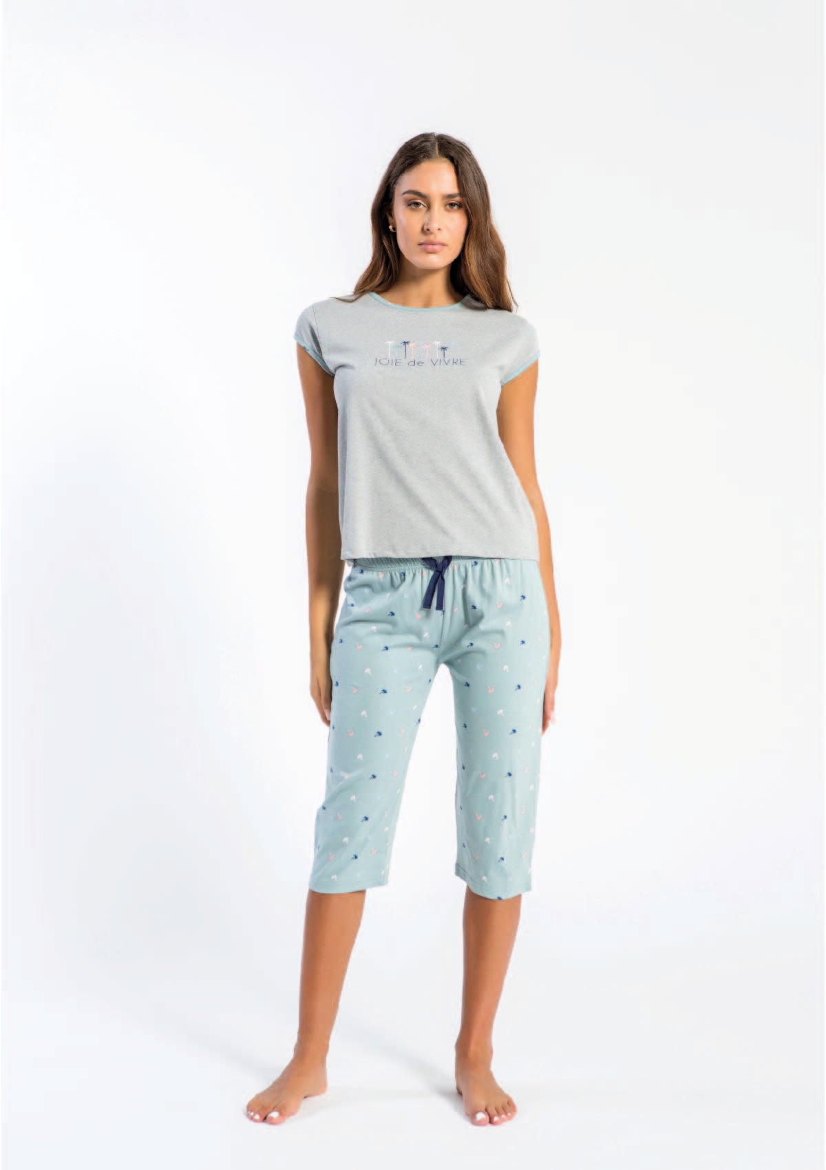 Pigiama mezza manica capri "Tres bien" - ipigiami