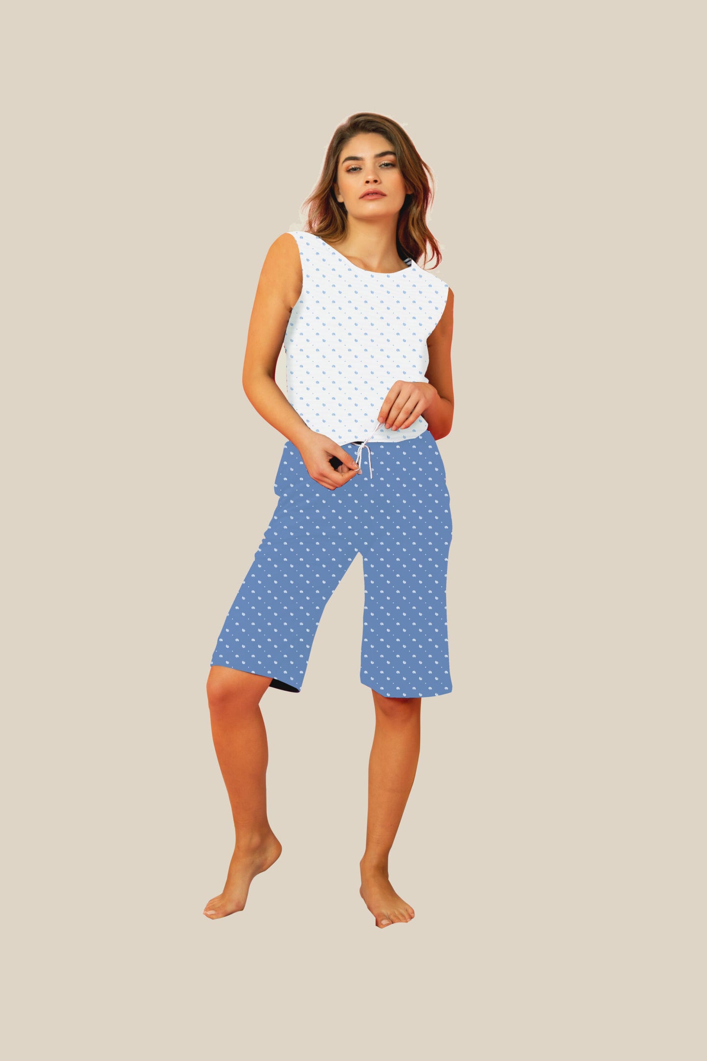 Pigiama Donna Estivo pantalone bermuda linea Seashell - ipigiami