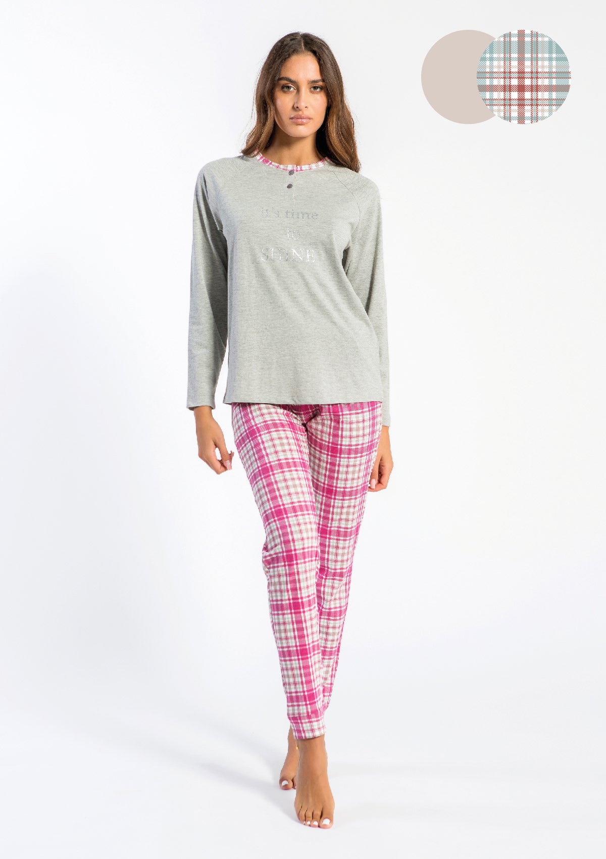 Pigiama donna lungo "Scotland"