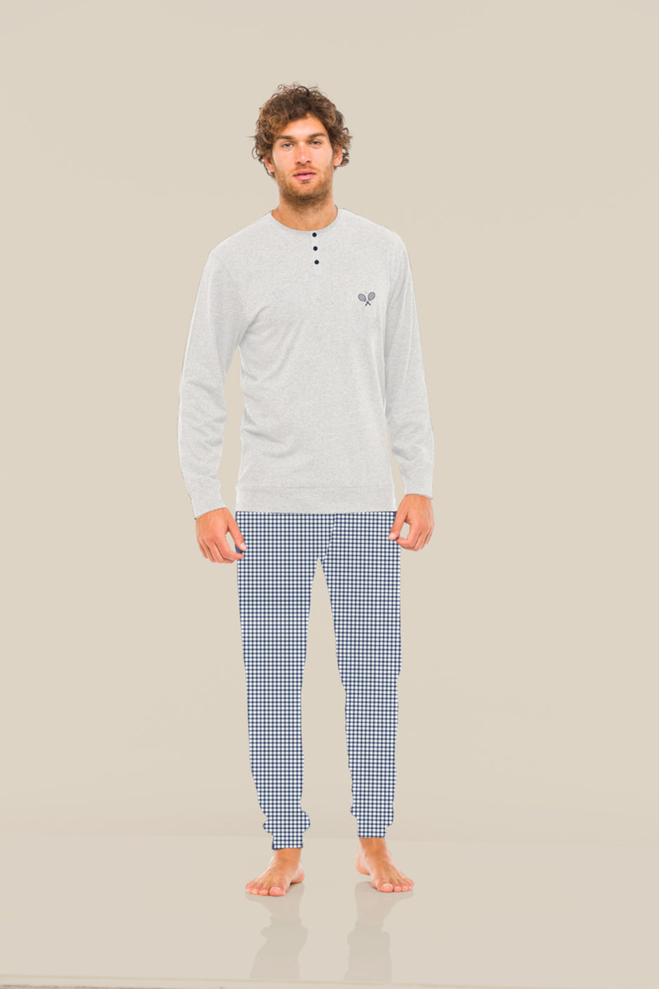 Pigiama uomo primaverile lungo linea Wimbledon - ipigiami