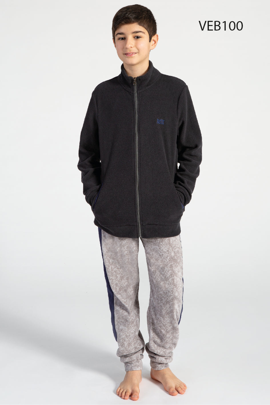 Giacca Bimbo pile con zip Morning