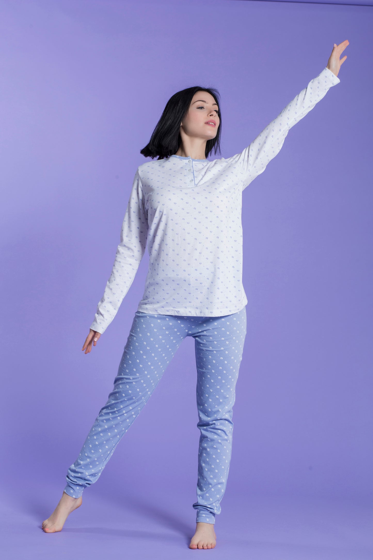 Pigiama donna lungo linea Seashell - ipigiami