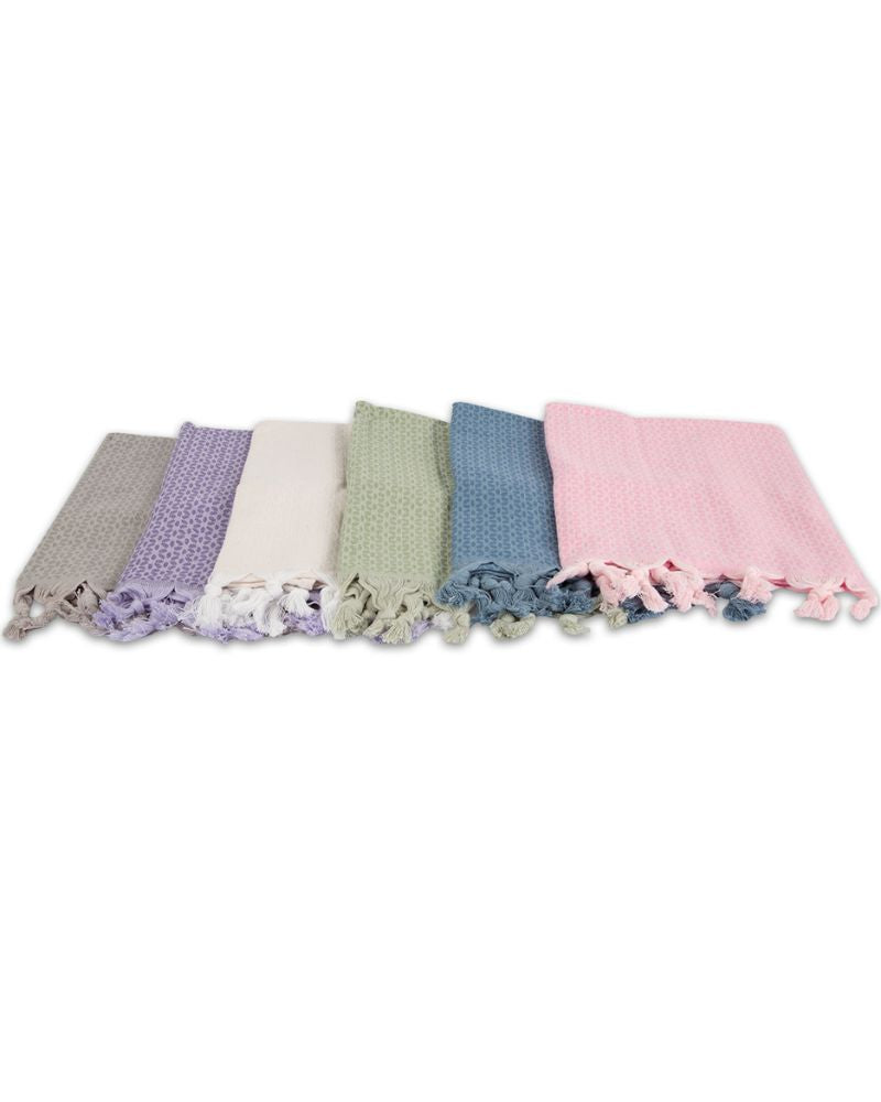 Set 1+1 Asciugamani Viso + Ospite 100% Cotone AS0120 Fiori - ipigiami