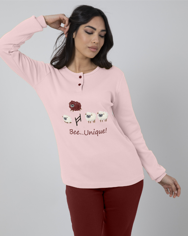 Pigiama Donna Caldo Cotone PD1084 - ipigiami