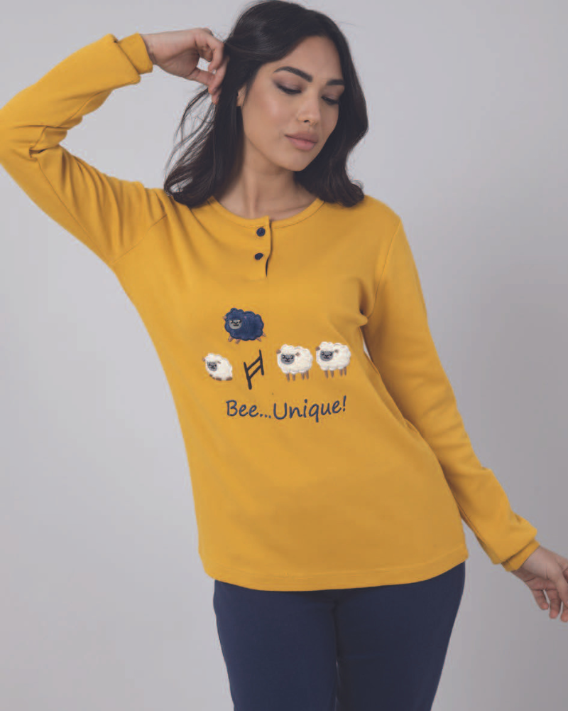 Pigiama Donna Caldo Cotone PD1084 - ipigiami
