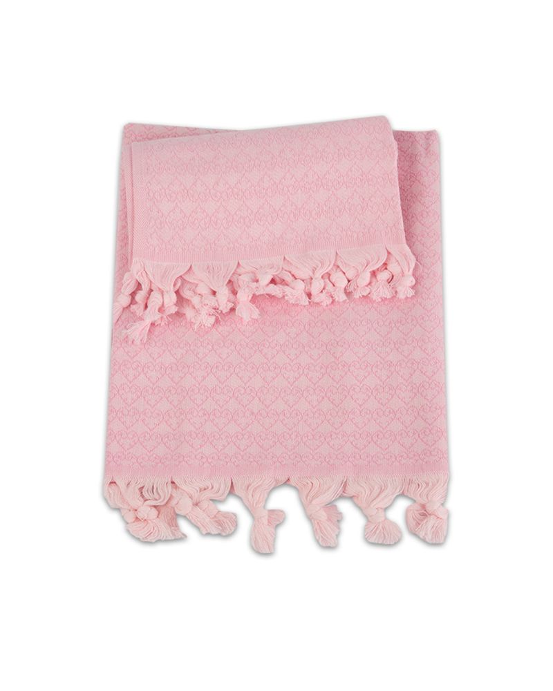 Set 1+1 Asciugamani Viso + Ospite 100% Cotone AS0120 Cuori - ipigiami
