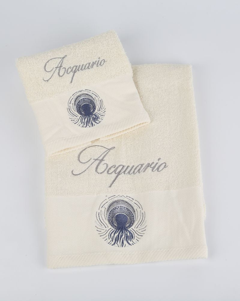 Set 1+1 Asciugamano Viso + Ospite AS0138 - ipigiami