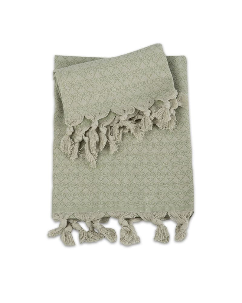 Set 1+1 Asciugamani Viso + Ospite 100% Cotone AS0120 Cuori - ipigiami