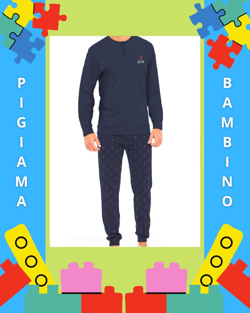 Pigiama Bambino Caldo Cotone PB0420 - ipigiami