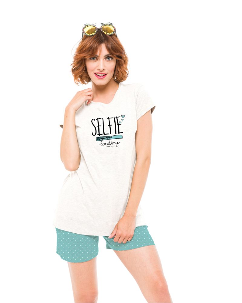 Pigiama donna estivo linea "Selfie" - ipigiami
