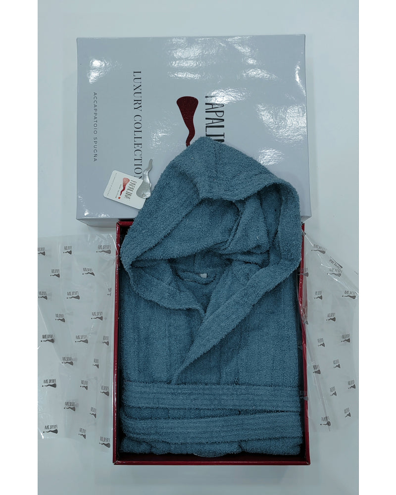 Accappatoio in Spugna Unisex 100% Cotone Demin ZD0220 - ipigiami