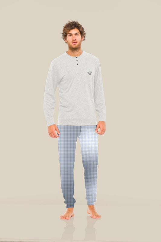 Spring men's pajamas along the Wimbledon line