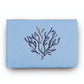 Set 1+1 con ricamo in spugna 100%Cotone AS0147 Corallo Blu - ipigiami