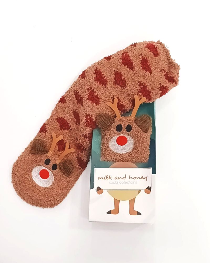 Non-slip Women's Reindeer Socks CLZ018