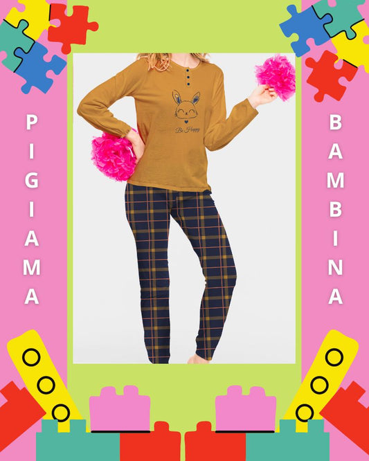 Pijama Niña Algodón Cálido PB0415