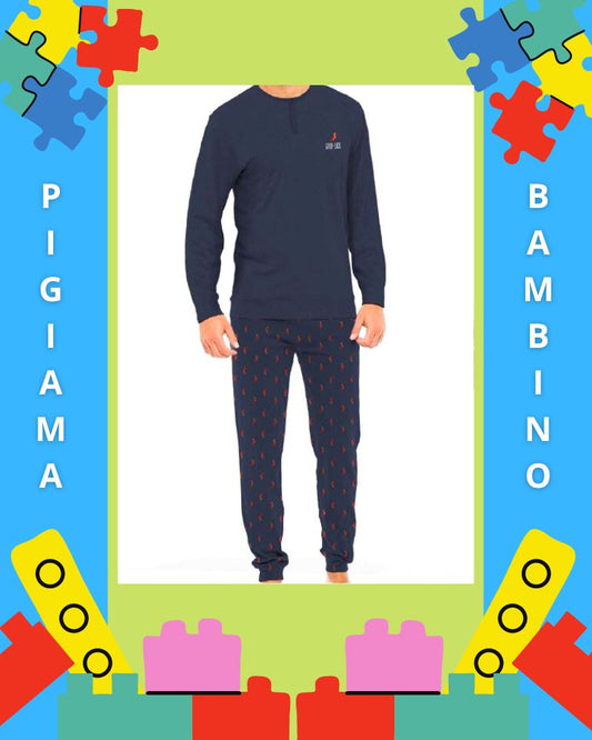 Pijama de algodón cálido para niño PB0420