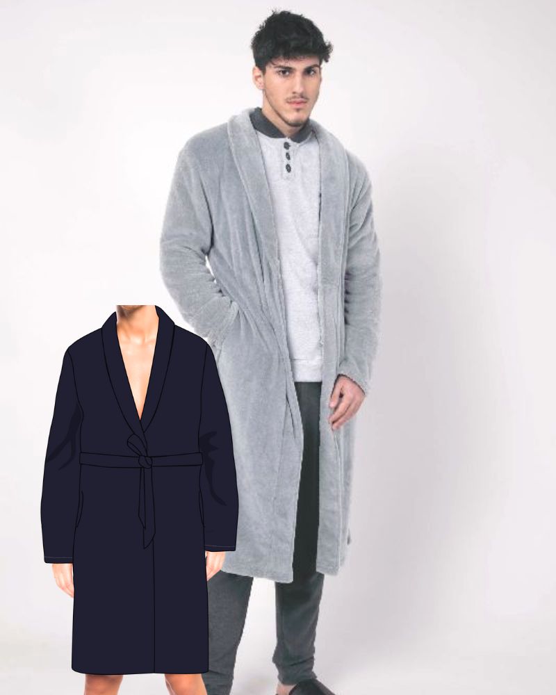 Men's Fleece Dressing Gown GIU045