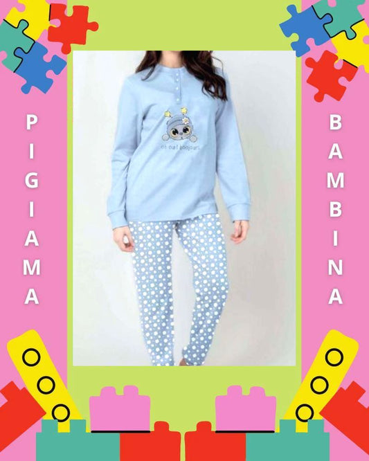 Pijama niña en cálido algodón PB0377