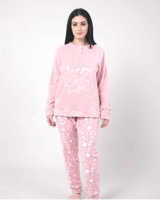 Pijama Mujer Coral Muy Cálido PD0995